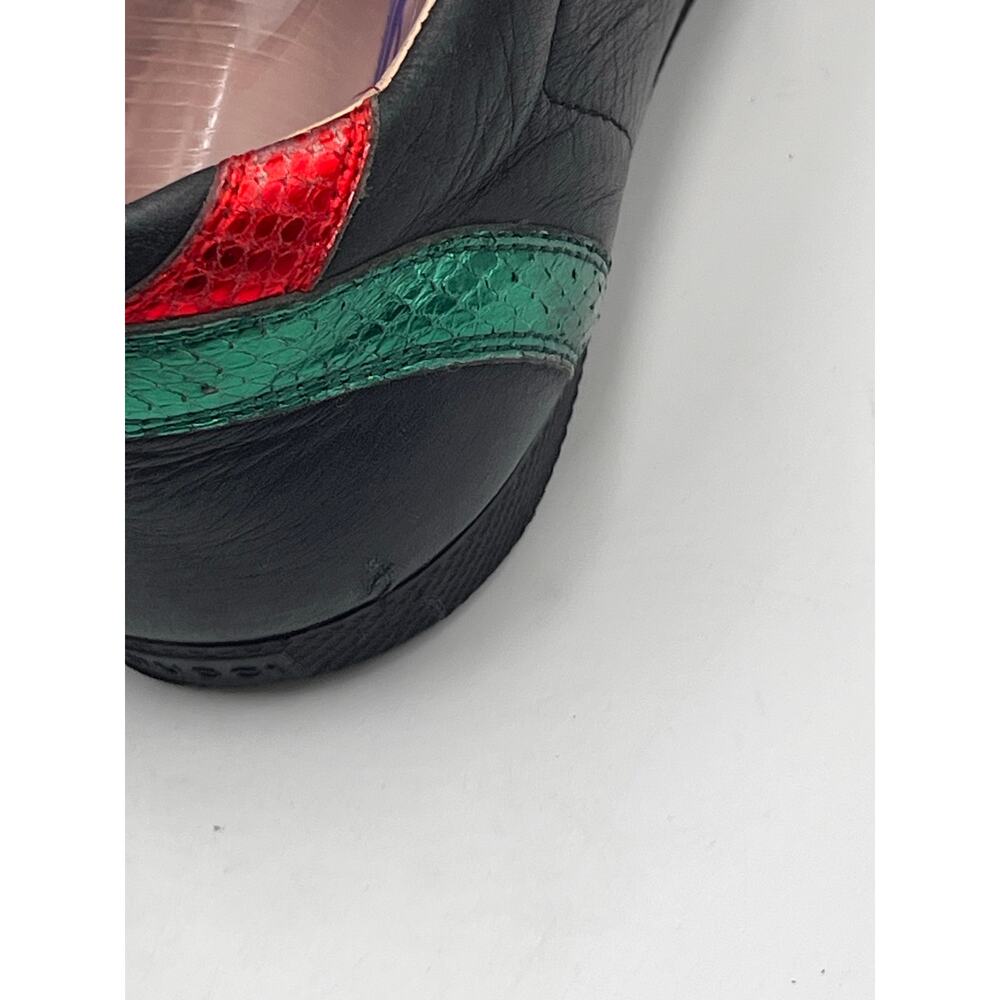 GUCCI Mens Black Bambi Marmont Leather Low Sneaker Trainers Shoes Sz m6.5/8w‎ - Picture 13 of 14